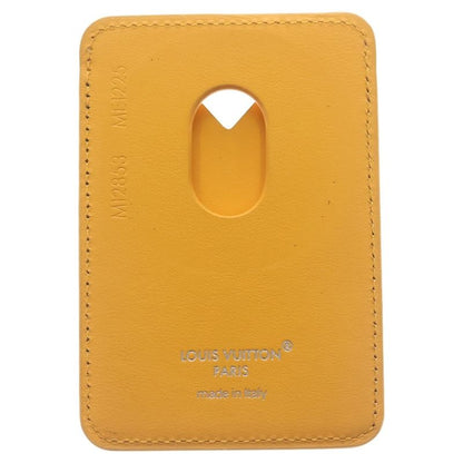 Louis Vuitton Monogram Macassar Card Holder Magnet Case Orange Brown