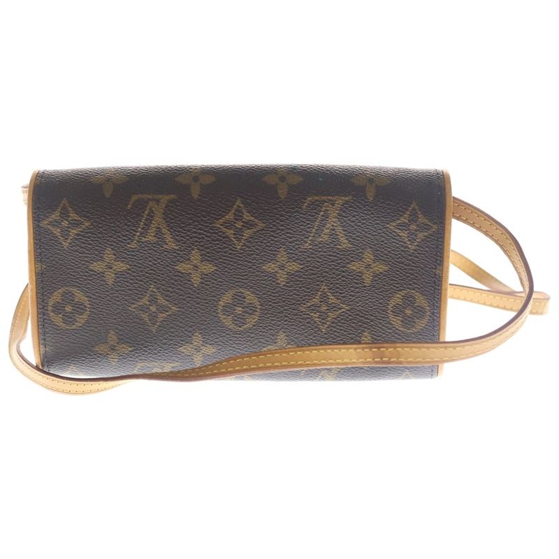 Louis Vuitton Monogram Pochette Twin PM Brown Shoulder Bag