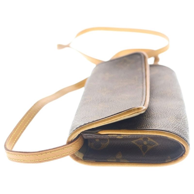 Louis Vuitton Monogram Pochette Twin PM Brown Shoulder Bag