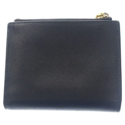 Prada Saffiano Bifold Wallet Black Leather