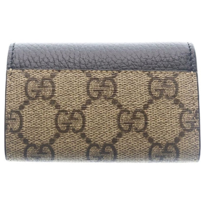 Gucci Petite Marmont Gglogo Key Case Brown Black Key Holder