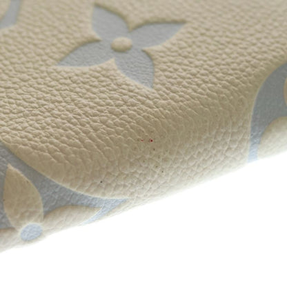 Louis Vuitton Monogram Empreinte Zippy Wallet Round Zip Card Case Ivory Light