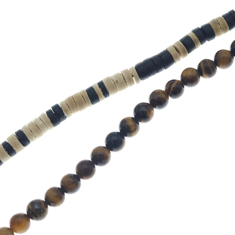 Balenciaga Logo Multi Bead Bracelet