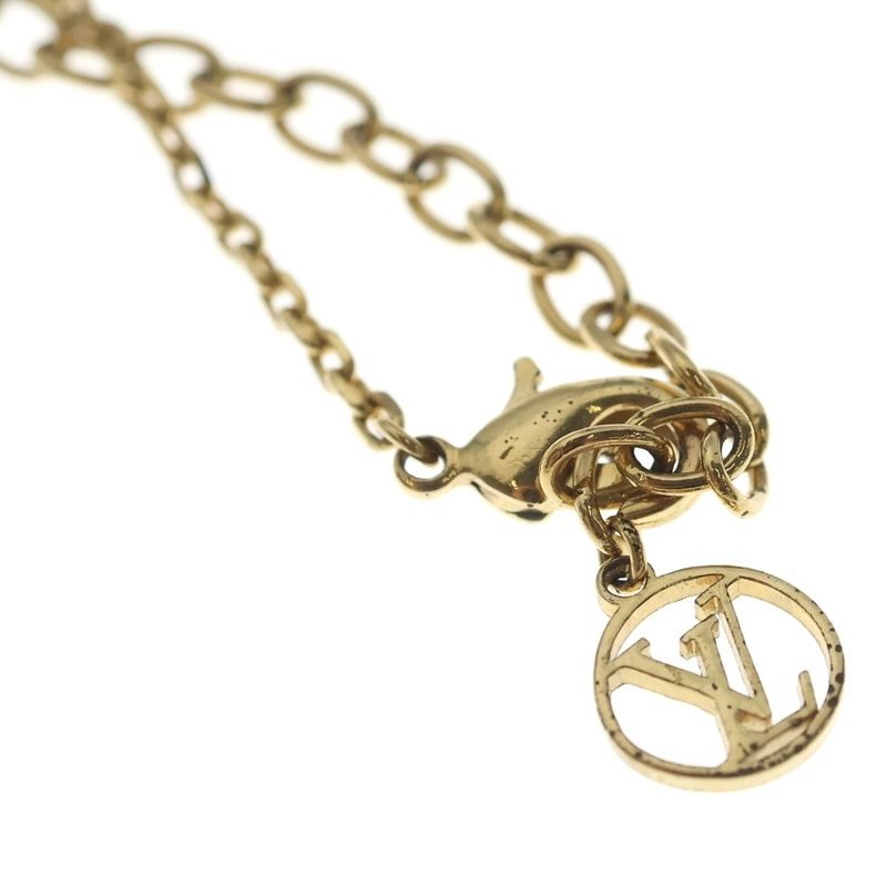 Louis Vuitton Logo Mania Necklace Silver Gold