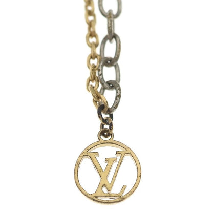 Louis Vuitton Logo Mania Necklace Silver Gold