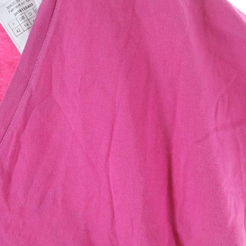 Dior J'adore V-neck Short Sleeve T-Shirt Pink
