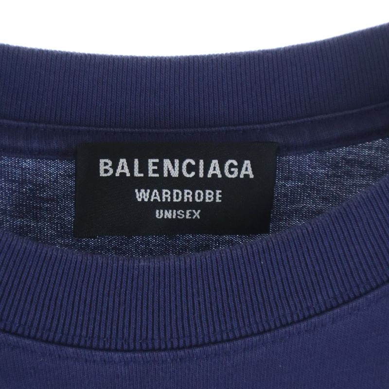 Balenciaga Free S Tee Front Embroidery Crew Neck Short Sleeve T-Shirt Cut Soft