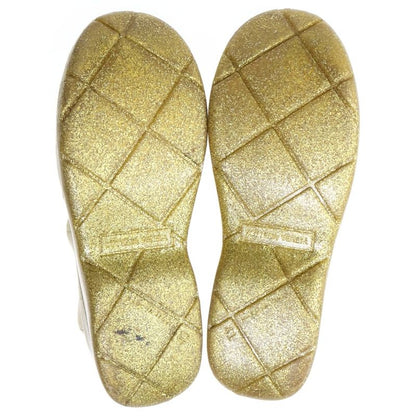 Bottega Veneta Puddle Ankle Boot Sparkle Rubber Paddle Boots Gold