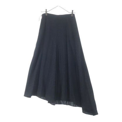 Fendi Logo Jacquard Silk Skirt Black Ajdo
