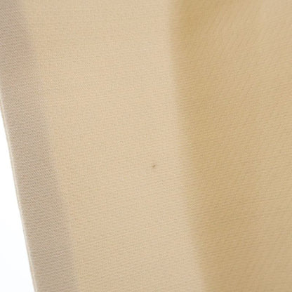 Fendi Center Pleated Waist Logo Stretch Tapered Pants Beige