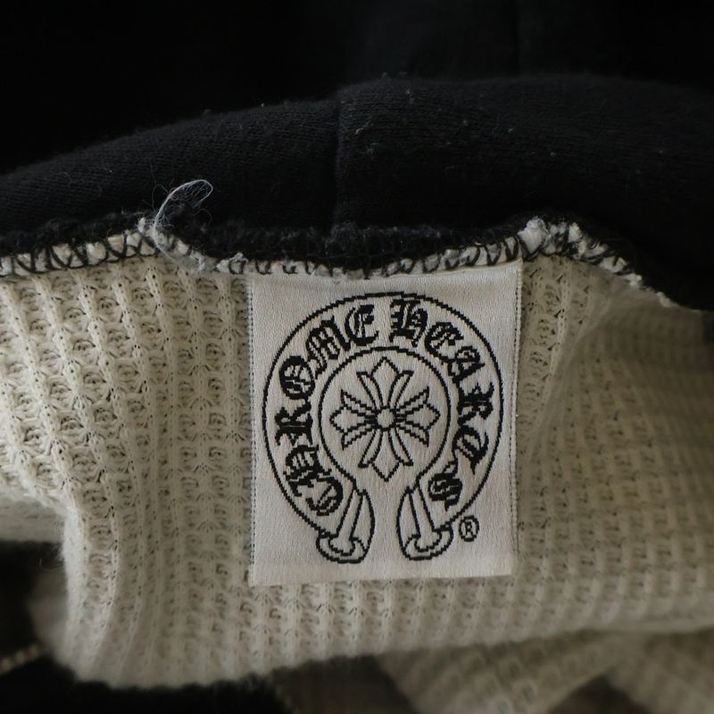 Chrome Hearts Vintage Sweatshirt HD Zip Scroll Label Print Lining Thermal Zip