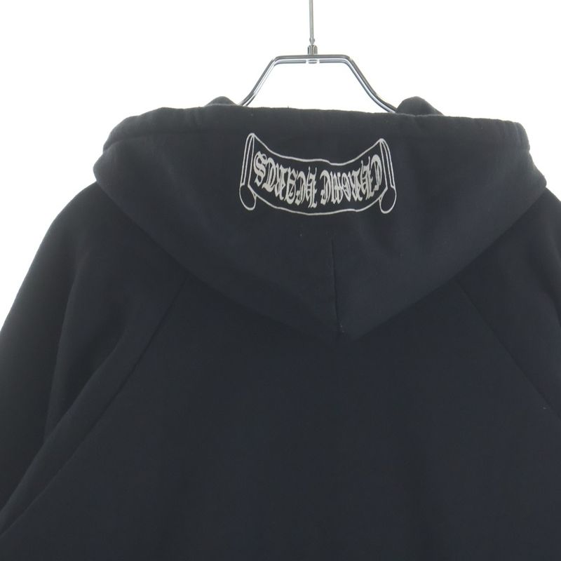 Chrome Hearts Vintage Sweatshirt HD Zip Scroll Label Print Lining Thermal Zip