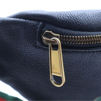 Gucci Sherry Line Belt Bag Black Leather