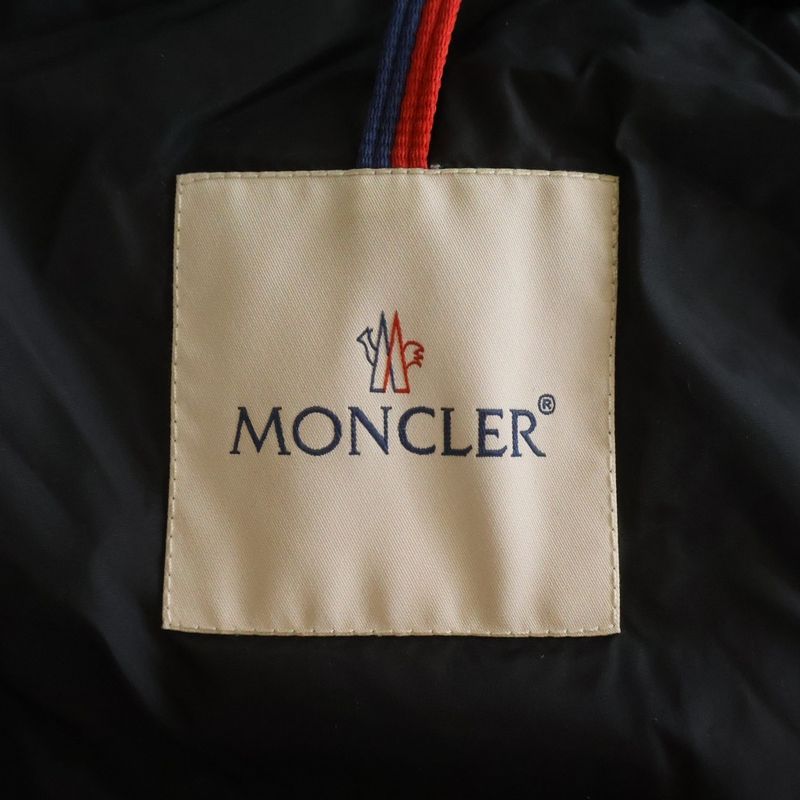Moncler Flammette Down Coat Black