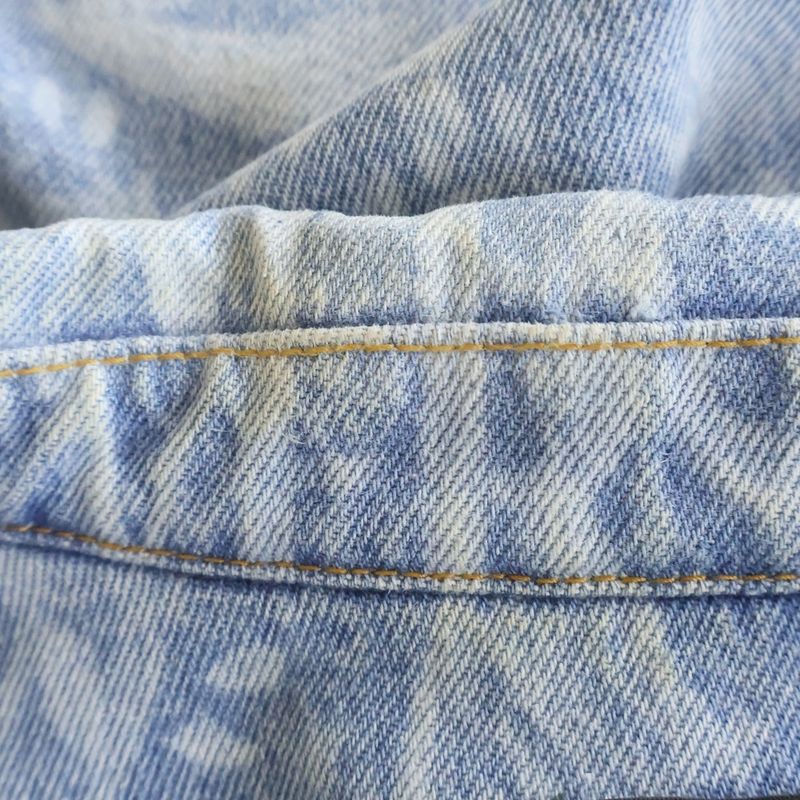 Versace Barocco Pattern Over Denim Shirt Indigo