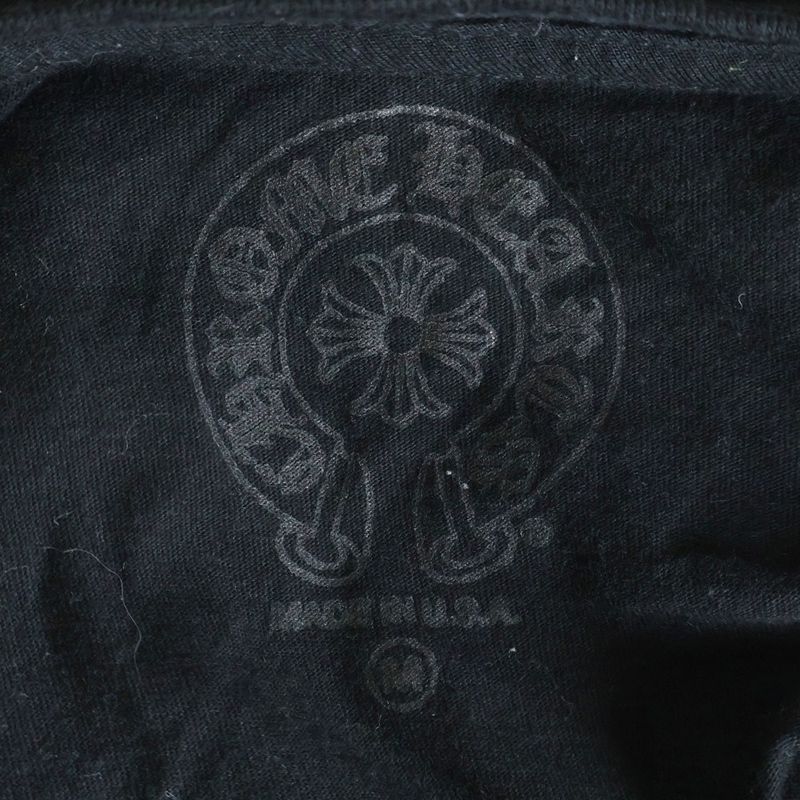 Chrome Hearts CH T-shrt 1 Neck Logo T-Shirt Purple Black