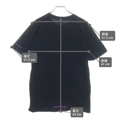 Chrome Hearts CH T-shrt 1 Neck Logo T-Shirt Purple Black