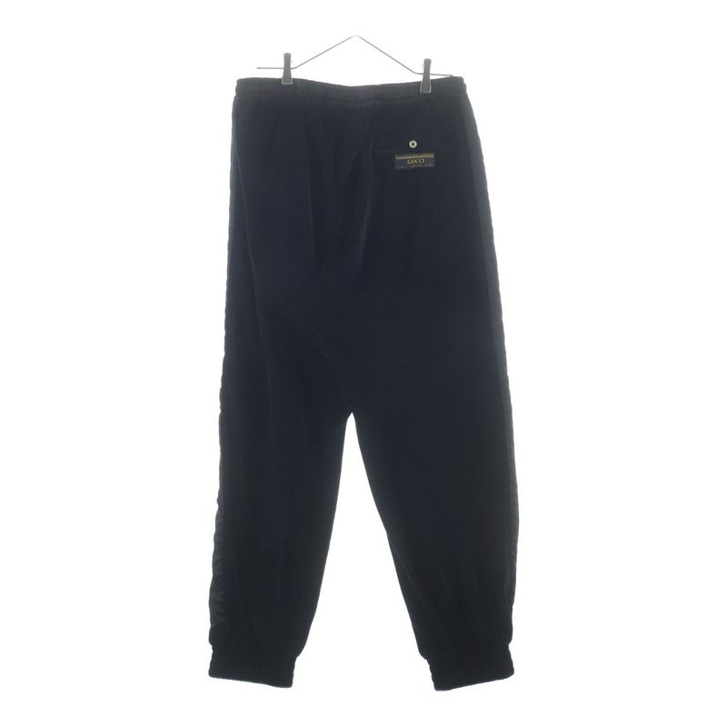 Gucci Velour Side Line Sweatpants Black Pants