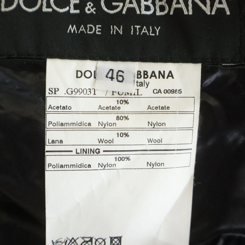 Dolce & Gabbana Knit Cut Replacement Nylon Zip Up Puffer Jacket Black