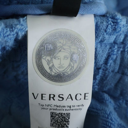 Versace Overall Terry Shorts Blue