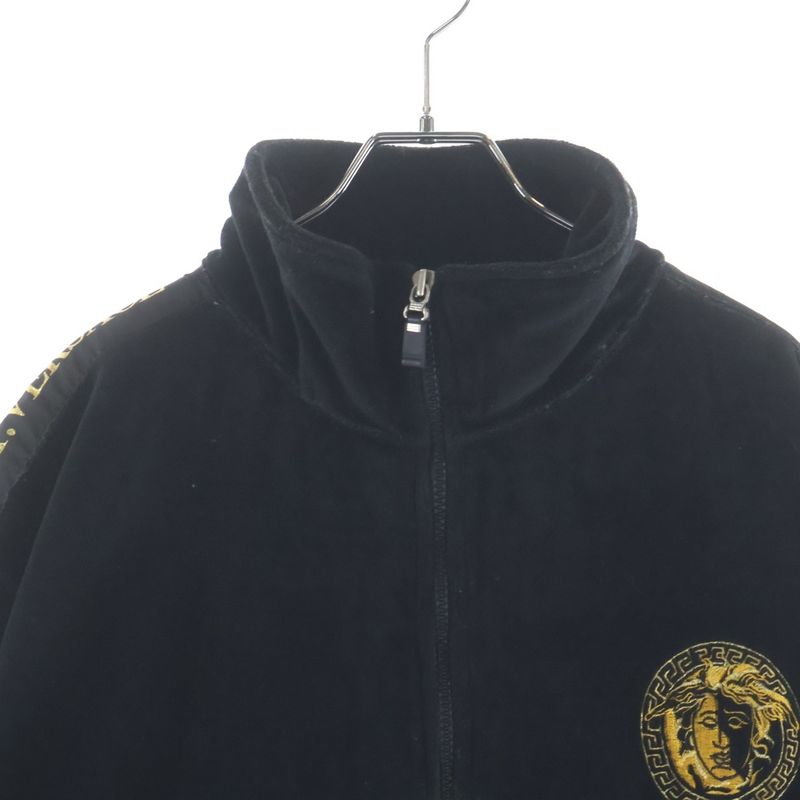 Versace Aversace Alfred Velvet Track Jacket Black