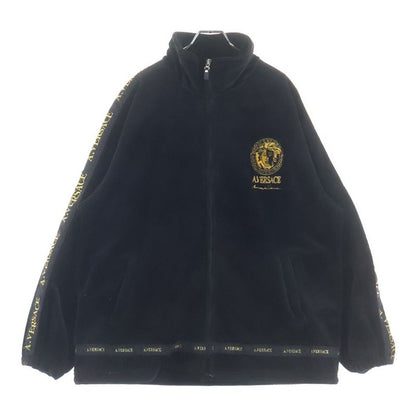 Versace Aversace Alfred Velvet Track Jacket Black