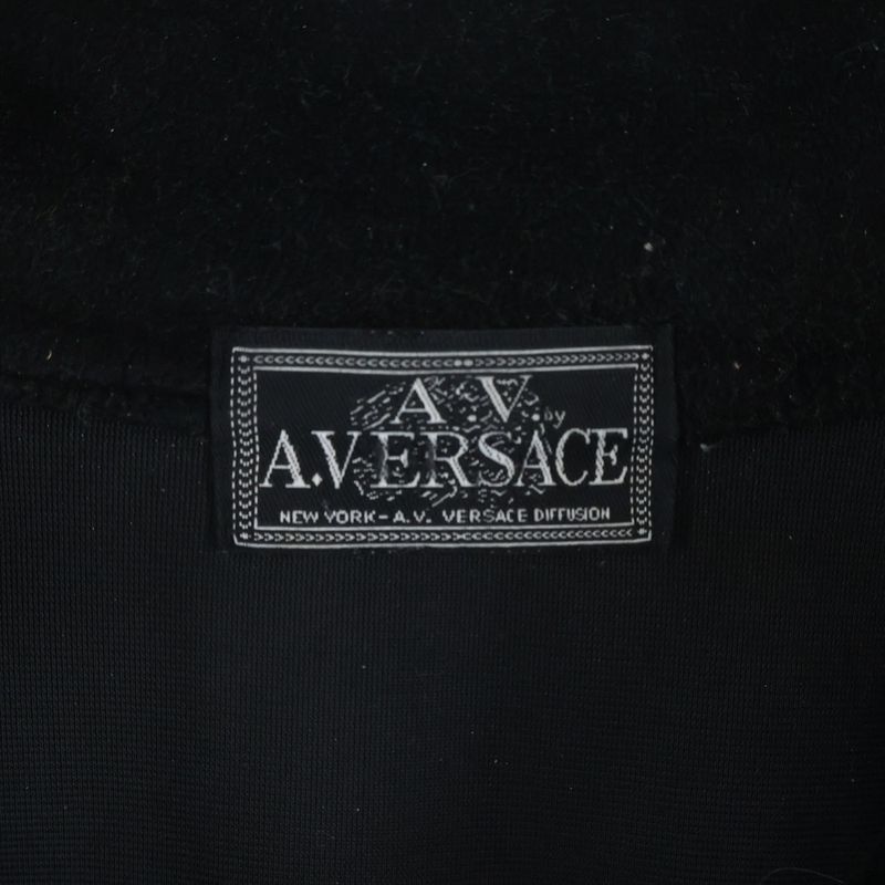 Versace Aversace Alfred Velvet Track Jacket Black