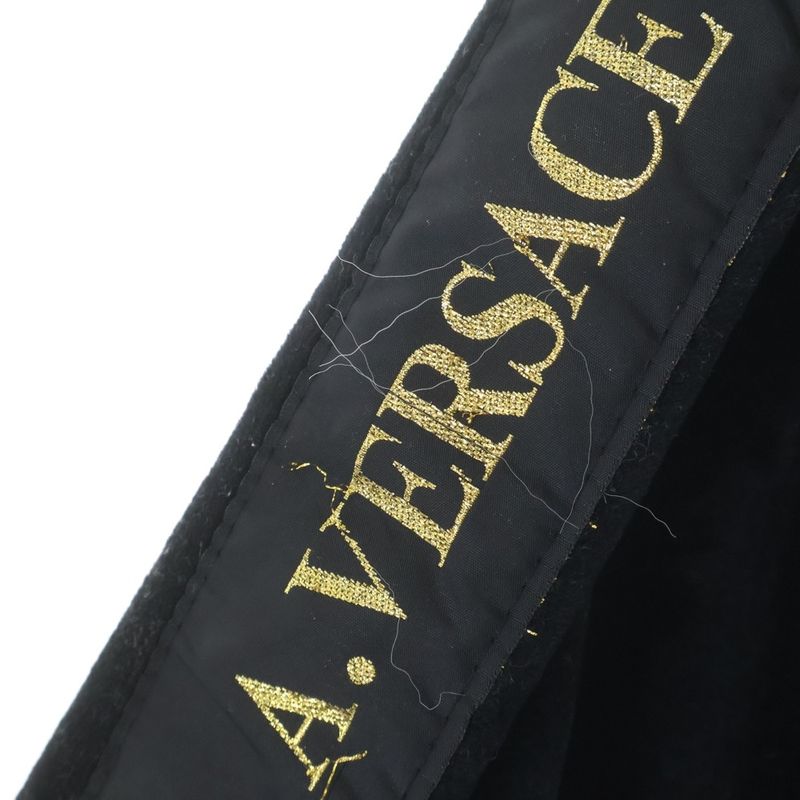 Versace Aversace Alfred Velvet Track Jacket Black