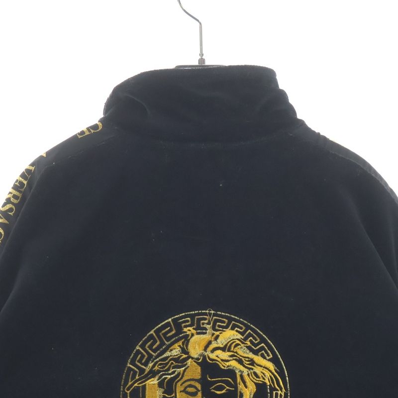 Versace Aversace Alfred Velvet Track Jacket Black