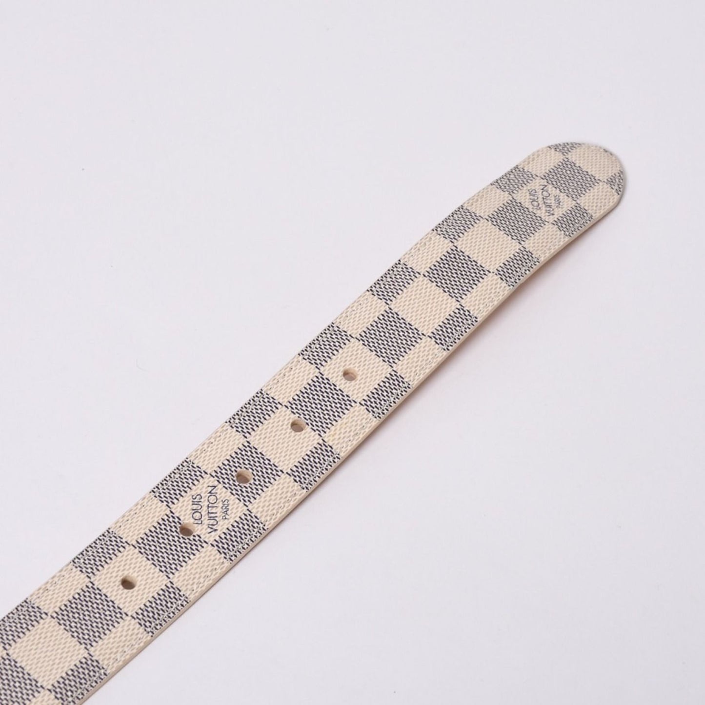 Louis Vuitton Ceinture Voyage 35 Damier Azur Belt Leather 85/34 — view 6