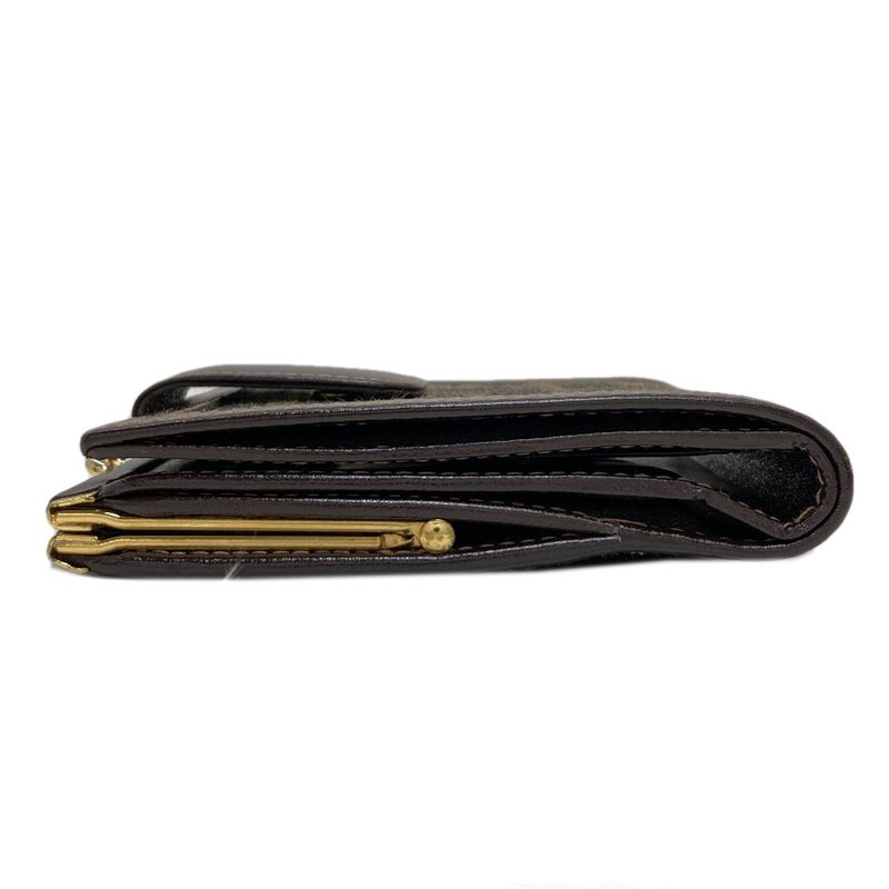 Fendi Zucca Pattern Bifold Wallet Canvas Leather