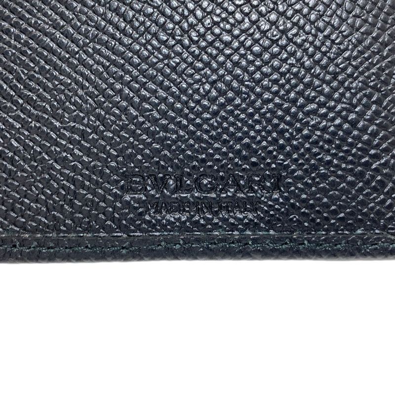Bvlgari Wallet Leather Wallets Black