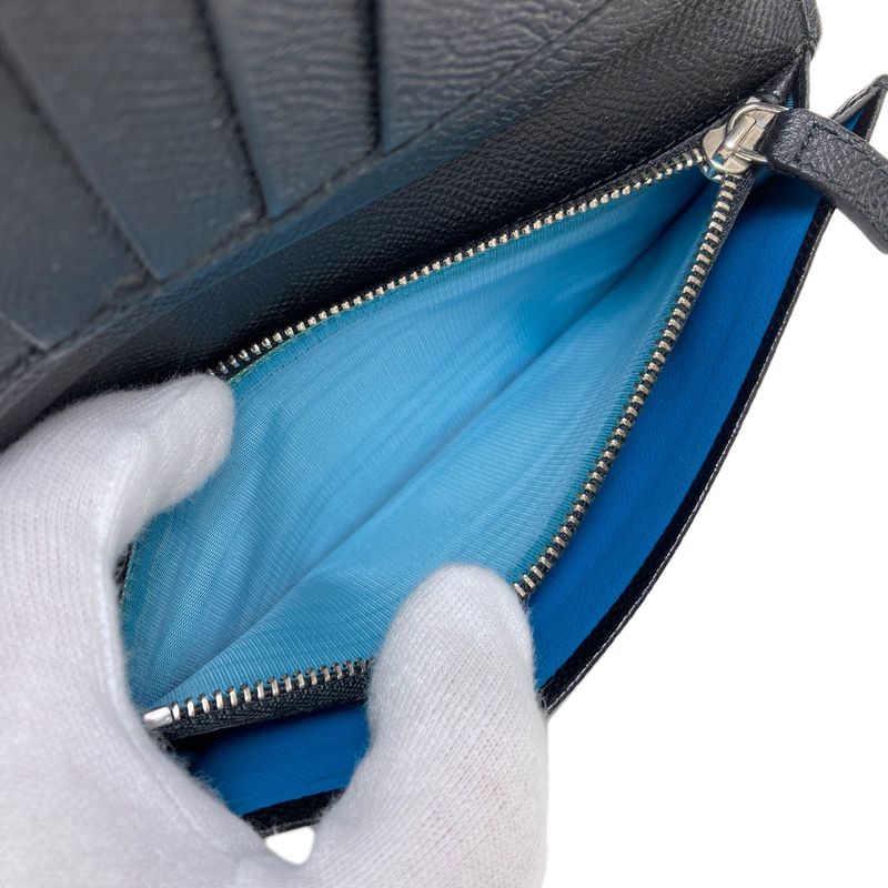 Bvlgari Wallet Leather Wallets Black