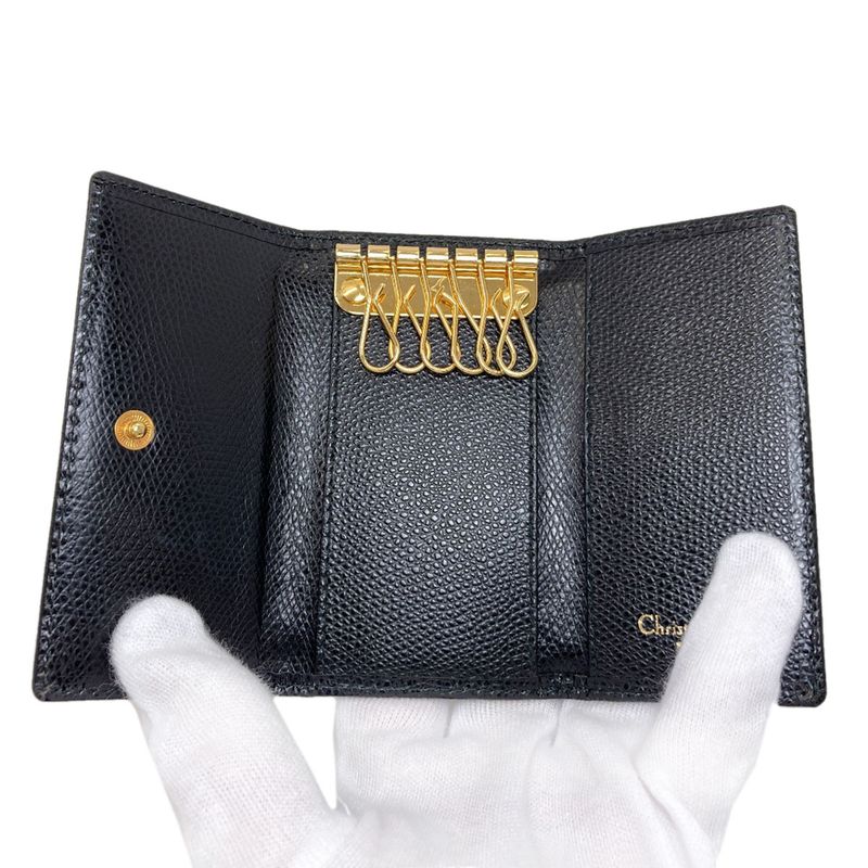 Dior Cdlogo Key Case Leather Key Holder