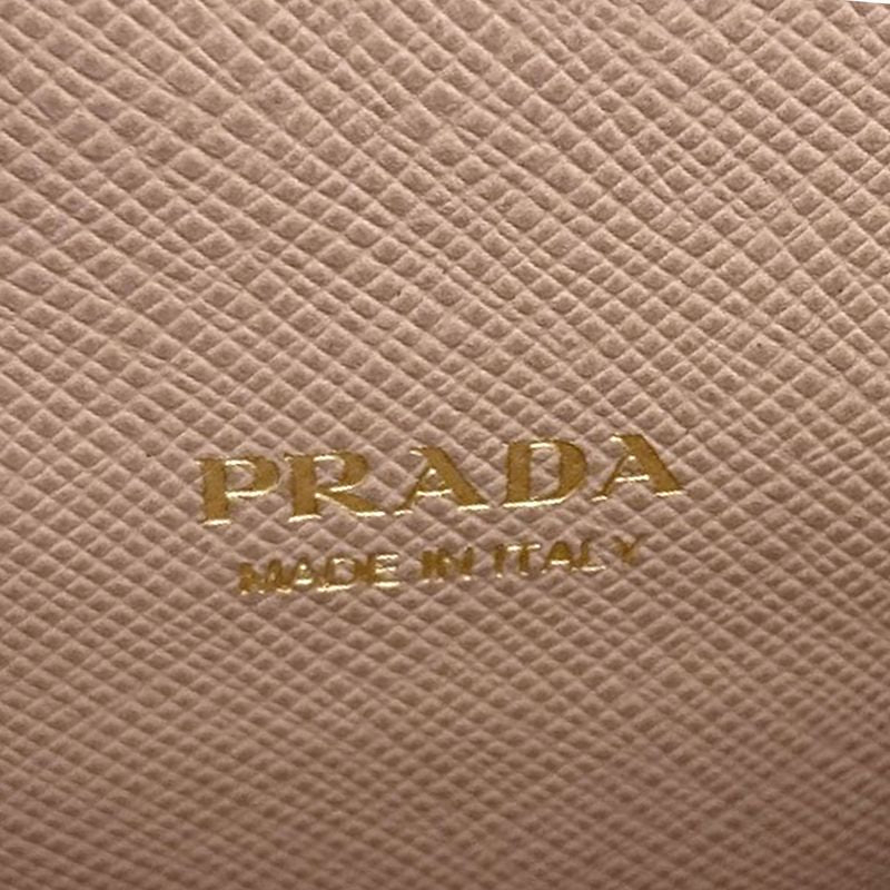 Prada Logo Card Case Leather