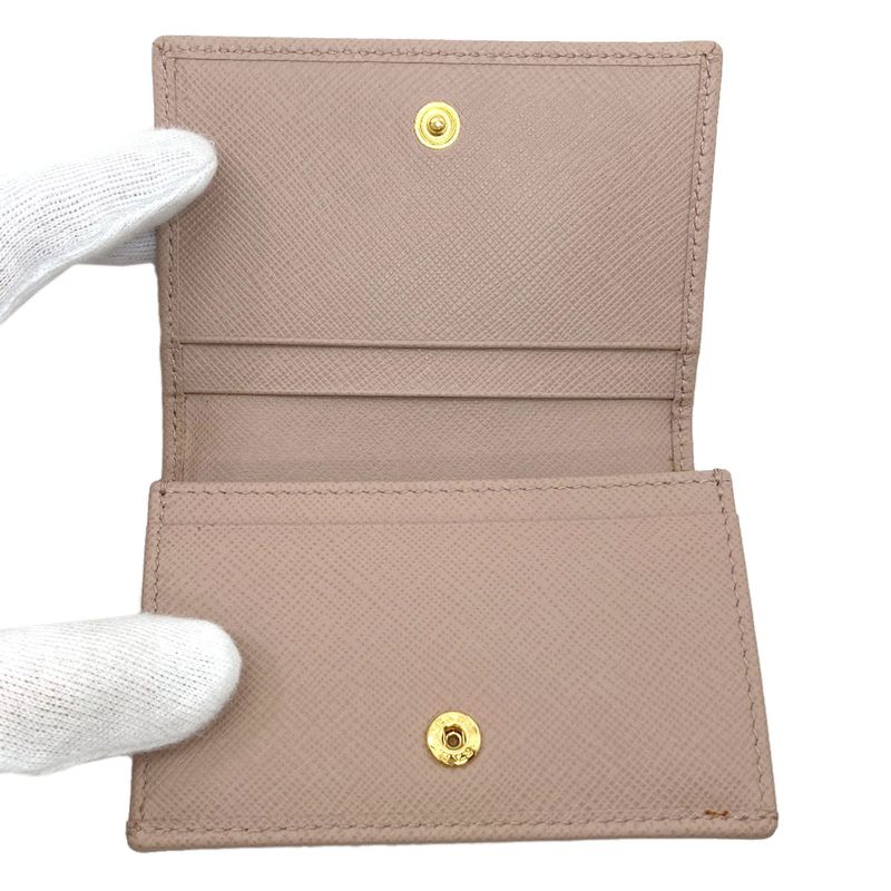 Prada Logo Card Case Leather