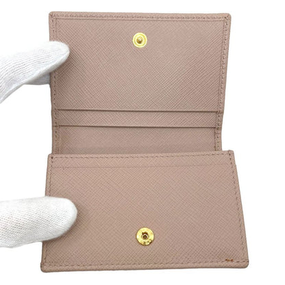 Prada Logo Card Case Leather
