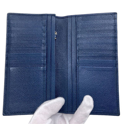 Bvlgari Wallet Leather Wallets Navy