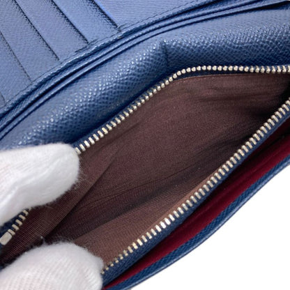 Bvlgari Wallet Leather Wallets Navy