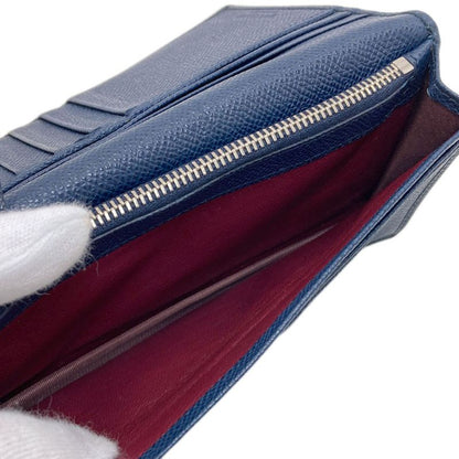 Bvlgari Wallet Leather Wallets Navy