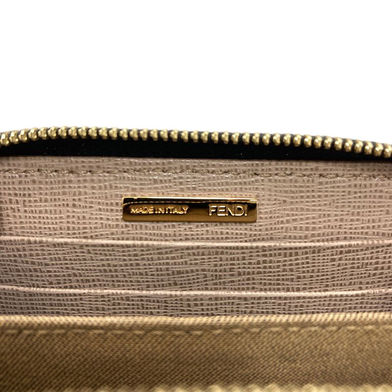 Fendi Logo Card Case Leather