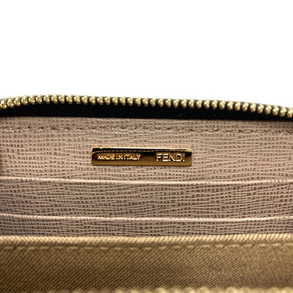 Fendi Logo Card Case Leather