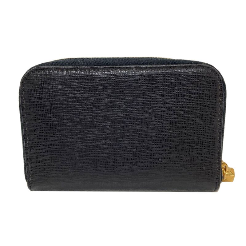 Fendi Logo Card Case Leather