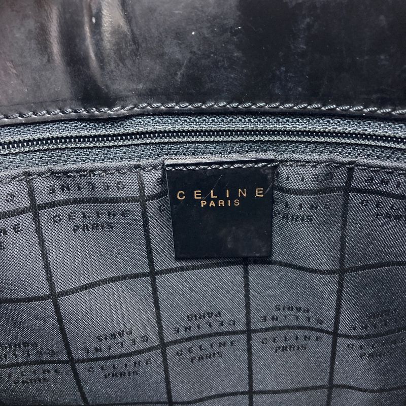 Celine Macadam Tote Enamel