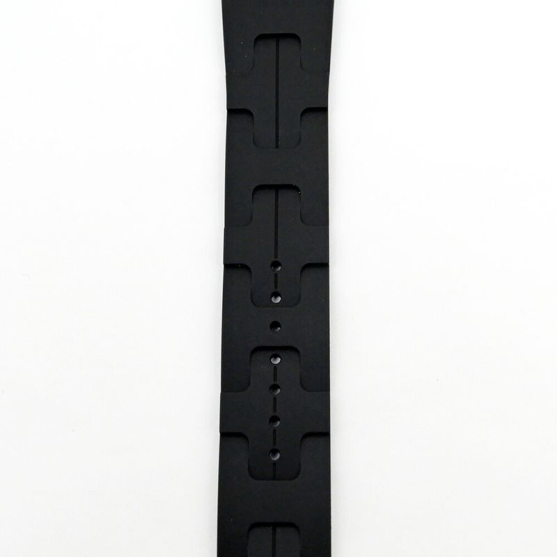 Hermes Simple Tour Kilim Black Silver Apple Watch Strap 42 mm