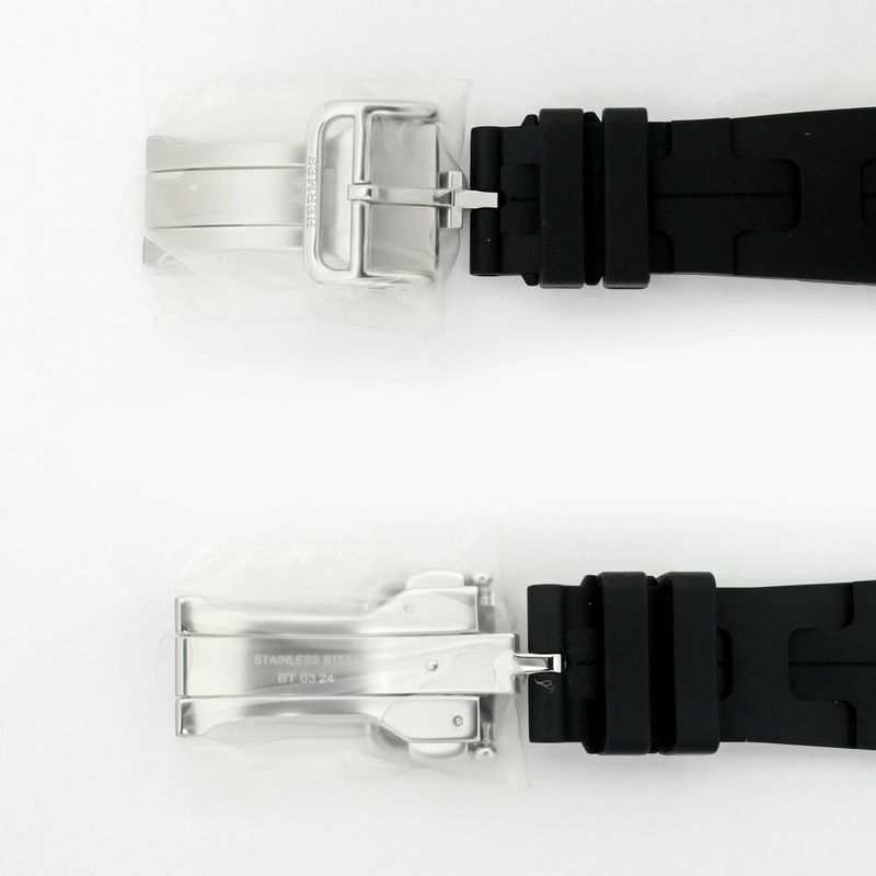 Hermes Simple Tour Kilim Black Silver Apple Watch Strap 42 mm