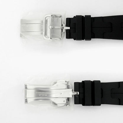 Hermes Simple Tour Kilim Black Silver Apple Watch Strap 42 mm