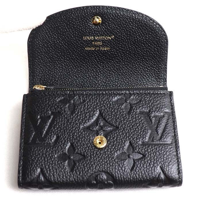 Louis Vuitton Porte-Monnaie Rosalie Coin Case Empreinte Black