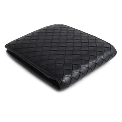 Bottega Veneta Intrecciato Piccolo Bifold Wallet Black