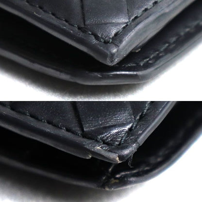 Bottega Veneta Intrecciato Piccolo Bifold Wallet Black